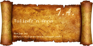 Tulipán Anna névjegykártya