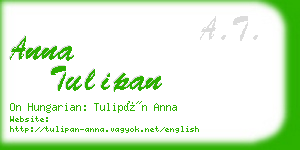 anna tulipan business card